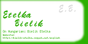 etelka bielik business card